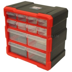 Sealey Parts Cabinet Storage Organiser 12 Drawer